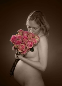 Roses and baby Gravidporträtt Gravidfoto Foto David Gimlin